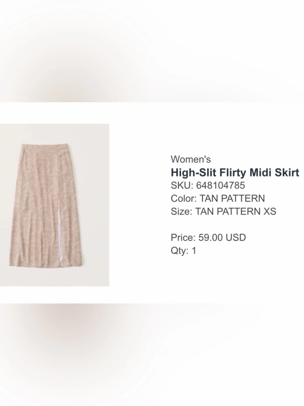 Abercrombie & Fitch light beige
